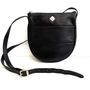 Vintage Nina Ricci Paris Crossbody Saddle Bag Black *Flaw *Rare Made In Italy